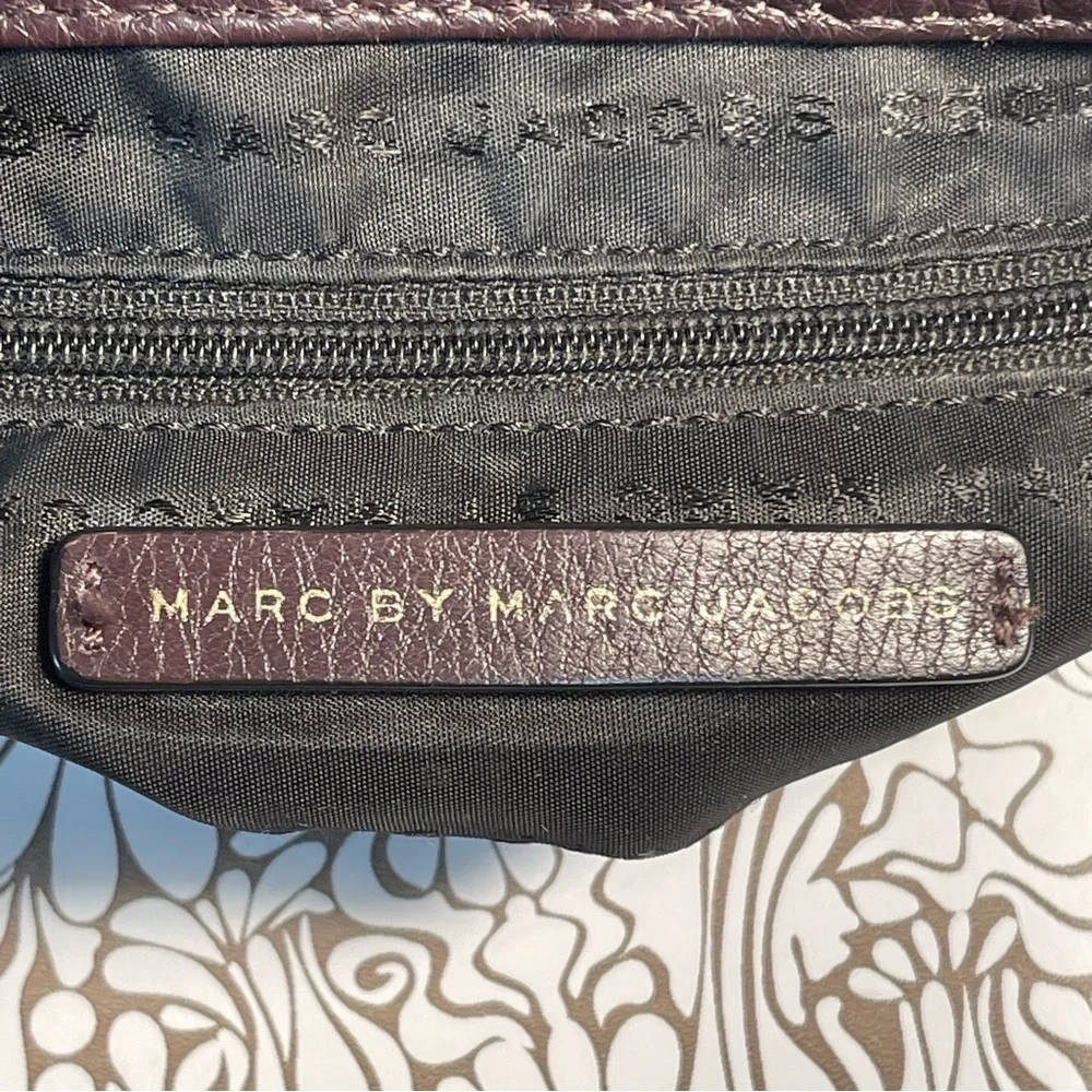 Marc by Marc Jacobs Standard Supply Workwear Leather Crossbody Bag Burgundy